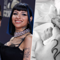 Con una tierna foto, Cazzu y Nodal anunciaron el nacimiento de su hija