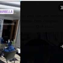 "Se burlan de los argentinos", escrachan a político en un yate en el exterior y tomando el champán más caro
