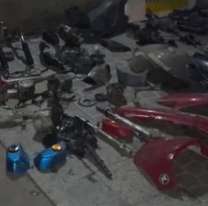 Desbarataron tremendo desarmadero de motos en Jujuy pero no hay detenidos