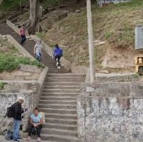 Terror en las escalinatas de Bajo Castañeda: Hay un hombre herido