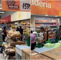 Supermercados repletos en Jujuy durante la previa de Navidad