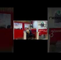 Filman a Alberto Fernández con Fabiola llevando plata a un banco