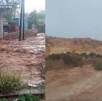 Terrible temporal en Humahuaca: la crecida de ríos cortó la ruta y hay turistas varados 