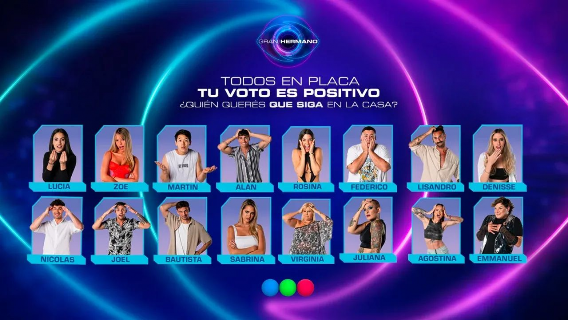 Voto positivo y doble eliminación en Gran Hermano. Todos están nominados menos una