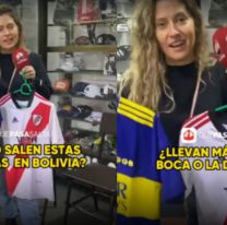 Cuánto cuestan las camisetas de Boca y River en Bolivia [VIDEO]