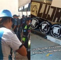 "La policía de Salta nos quitó la bandera y la regaló": Hinchas jujeños furiosos