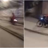 Descontrol total en Libertador: Motociclistas tomaron las veredas