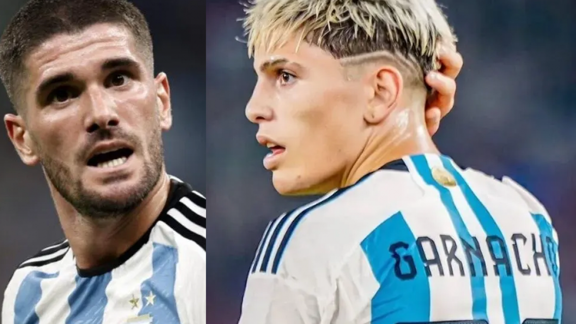 Qué pasa entre Garnacho y Rodrigo De Paul, el mensaje del 7 de la Selección