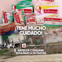 Denuncian que siguen vendiendo los fideos de la fábrica clausurada
