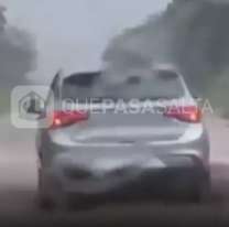 [URGENTE] Se desbordó la Ruta Nacional Nº 34 por las fuertes tormentas