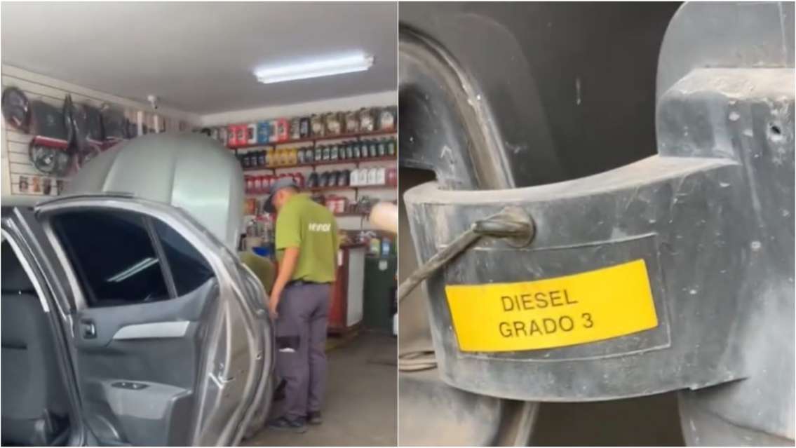 Fue a una Refinor y le cargaron Nafta en vez de Diésel: norteña a los gritos con un playero