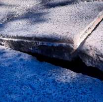 ¿Obras de calidad? Por el calor se levantó el pavimento en San Pedro
