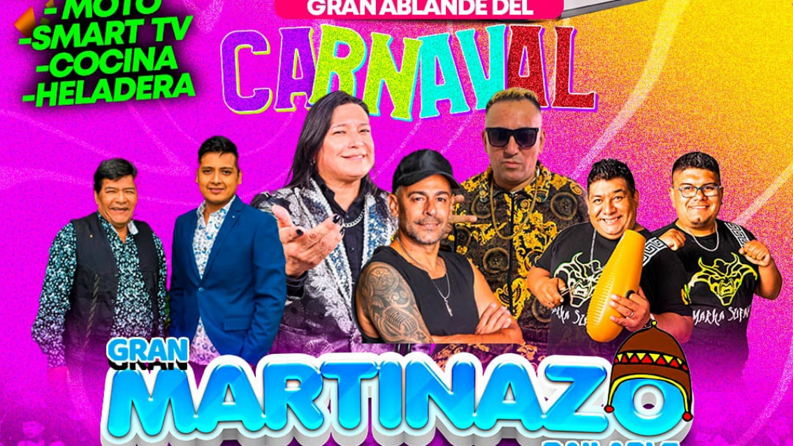 El Martinazo: ablande de Carnaval, este domingo 9 en Federación Gaucha