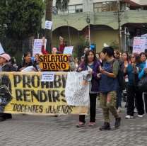 Nueva manifestación docente en Jujuy: "No alcanzan los sueldos"