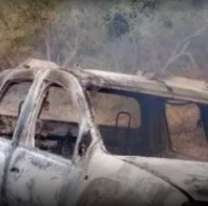 [HORROR] Una camioneta se prendió fuego con un hombre adentro