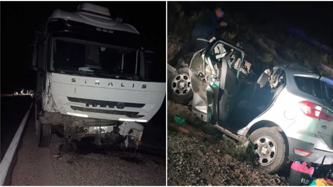 Chocaron un camión y una camioneta: dos personas murieron en el acto