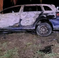 Dos autos y una moto chocaron en Jujuy y uno se prendió fuego: varios heridos 