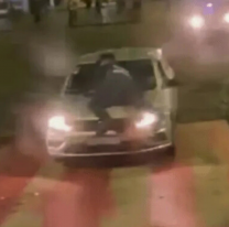 Escapó de control policial, atropelló a un agente y lo arrastró por tres cuadras