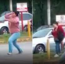 Así se agarraron dos mujeres que salen con un mismo chofer de colectivo