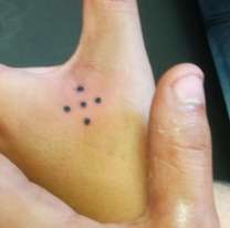 Cuidado si ves a alguien con el tatuaje de los cinco puntos: qué significa realmente