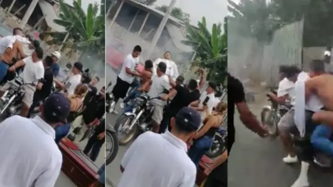 Sacaron el cadáver de su amigo del ataúd y lo hicieron pasear en moto. HAY VIDEO