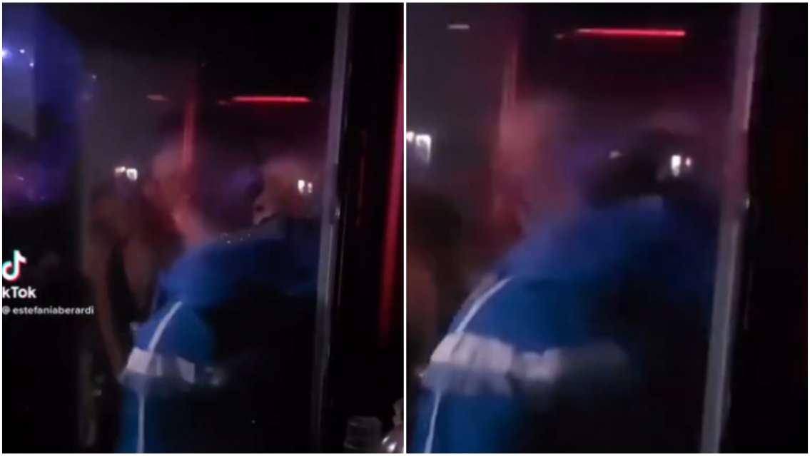 Filtraron videos y fotos del chape entre Wanda y L-Gante en un boliche