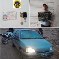 Inseguridad en Libertador: sorprendieron a un delincuente robándose un auto