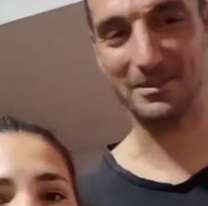 Scaloni volvió a su pueblo y una hincha lo sorprendió con un pedido especial: esto le dijo