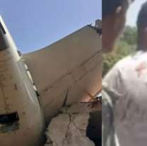 Encontraron un sobreviviente del avión que se estrelló en la India: "Había cuerpos a mi alrededor"
