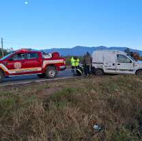 Perro suelto casi causa una muerte en la 66: terrible vuelco