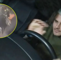 En la ida tras otro escándalo por las nenas, Mauro Icardi atropelló al camarógrafo de LAM