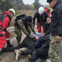 Impresionante rescate de un jujeño en Perico: Estaba al borde de un puente