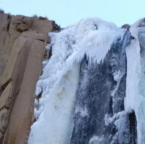 Belleza natural y nuestra: Cascadas de Cusi Cusi completamente congeladas
