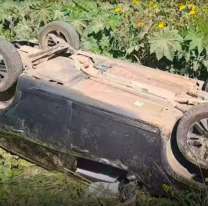 Volcó y su papá tuvo que dar la cara: lo que se conoció del accidente en ruta 34
