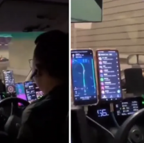 Un peligro: choferes de Hong Kong usan hasta 10 celulares a la vez para buscar pasajeros