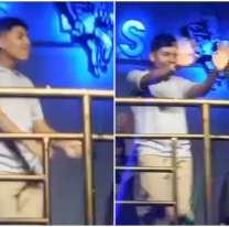 Antonio apareció en un boliche y no pasó desaparecibido: bailó en el escenario
